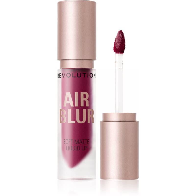 Makeup Revolution Air Blur Liquid Lipstick ruj lichid mat, cu textură lejeră culoare Rosewood 3.5 ml