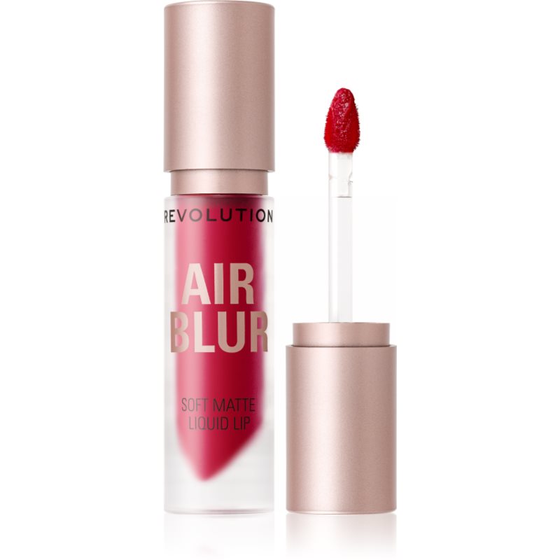 Makeup Revolution Air Blur Liquid Lipstick ruj lichid mat, cu textură lejeră culoare Fiery 3.5 ml