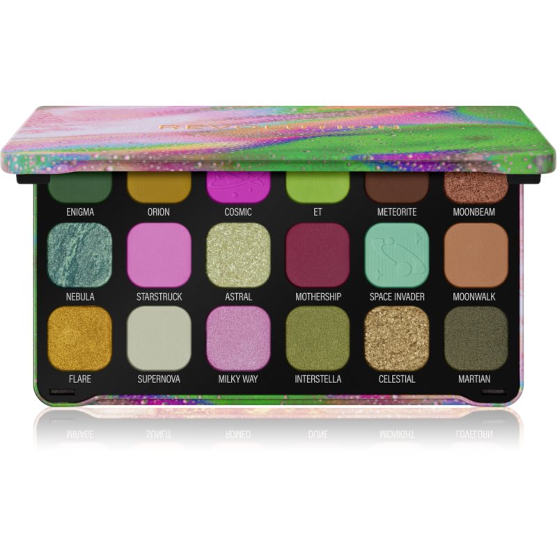 Makeup Revolution Forever Flawless paleta farduri de ochi culoare Astro Nova Green 18x1.1 g