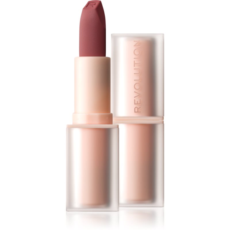 Makeup Revolution Lip Allure Soft Satin Lipstick ruj cremos cu finisaj satinat culoare Whisper 3.2 g