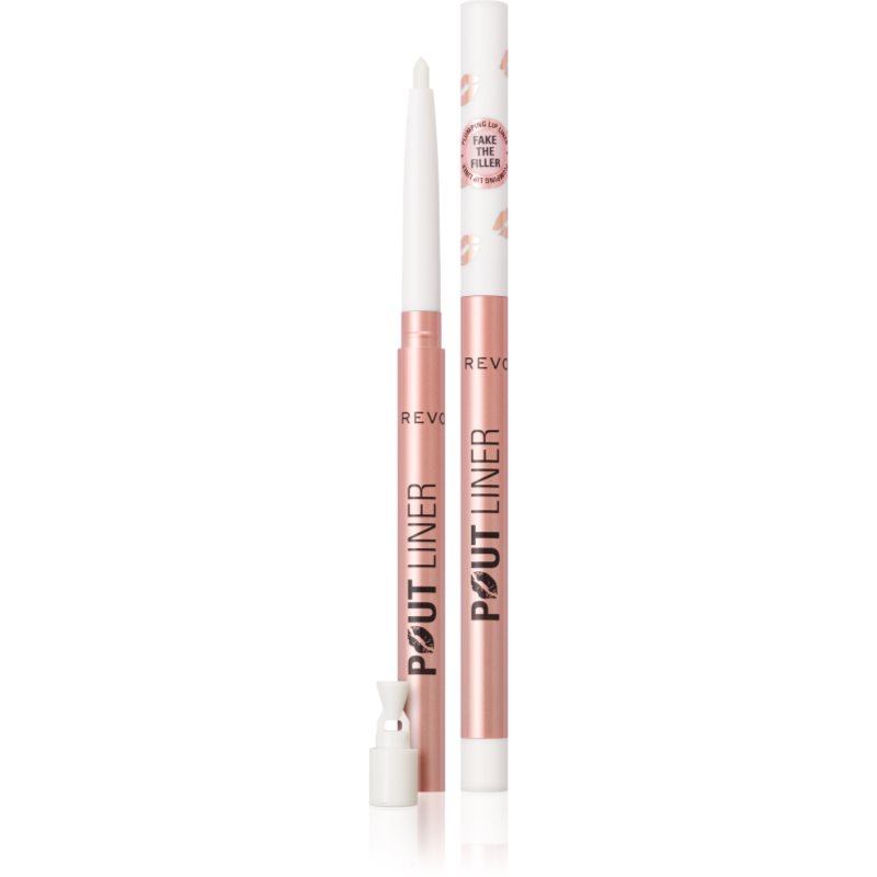 Makeup Revolution Pout Liner creion contur pentru buze pentru volum maxim culoare Glaze Clear 0.2 g