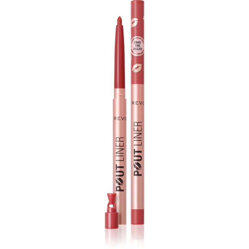 Makeup Revolution Pout Liner creion contur pentru buze pentru volum maxim culoare Melba Warm Peach 0.2 g