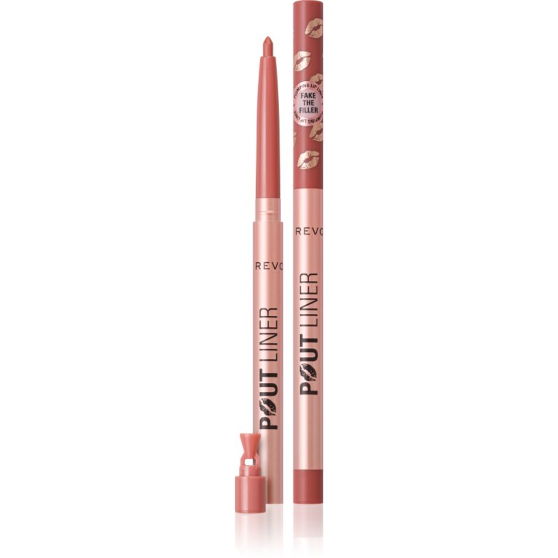 Makeup Revolution Pout Liner creion contur pentru buze pentru volum maxim culoare Chauffeur Nude 0.2 g