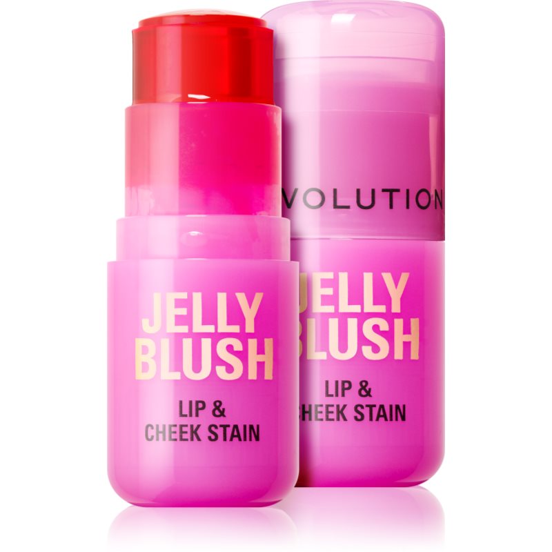 Makeup Revolution Jelly Blush blush stick buze si obraz culoare Peach Orange 5.5 g