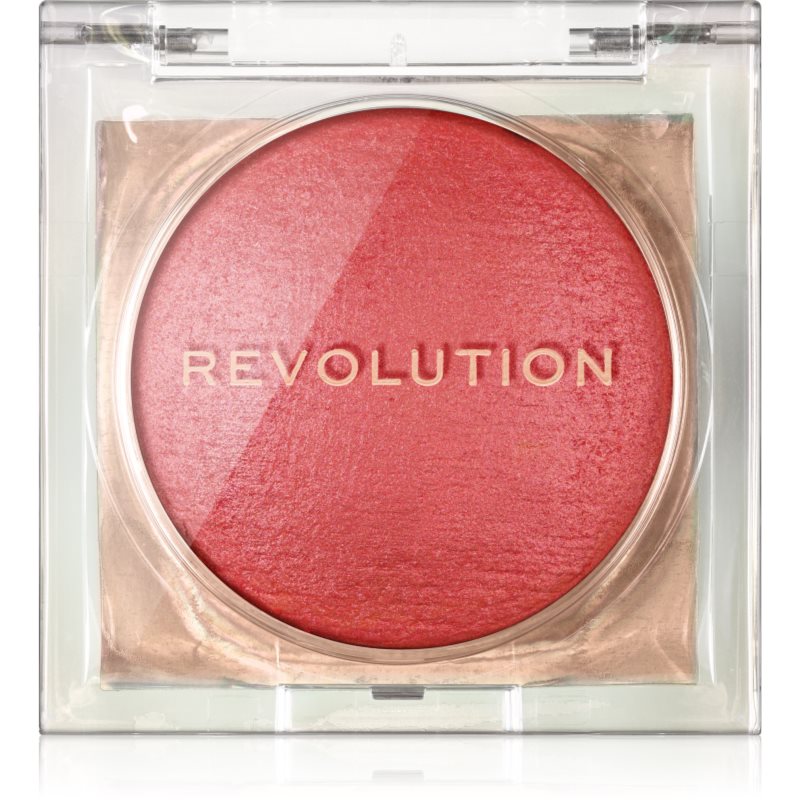 Makeup Revolution Beam Bright Blush blush cu efect iluminator culoare Peach Pop 2.8 g