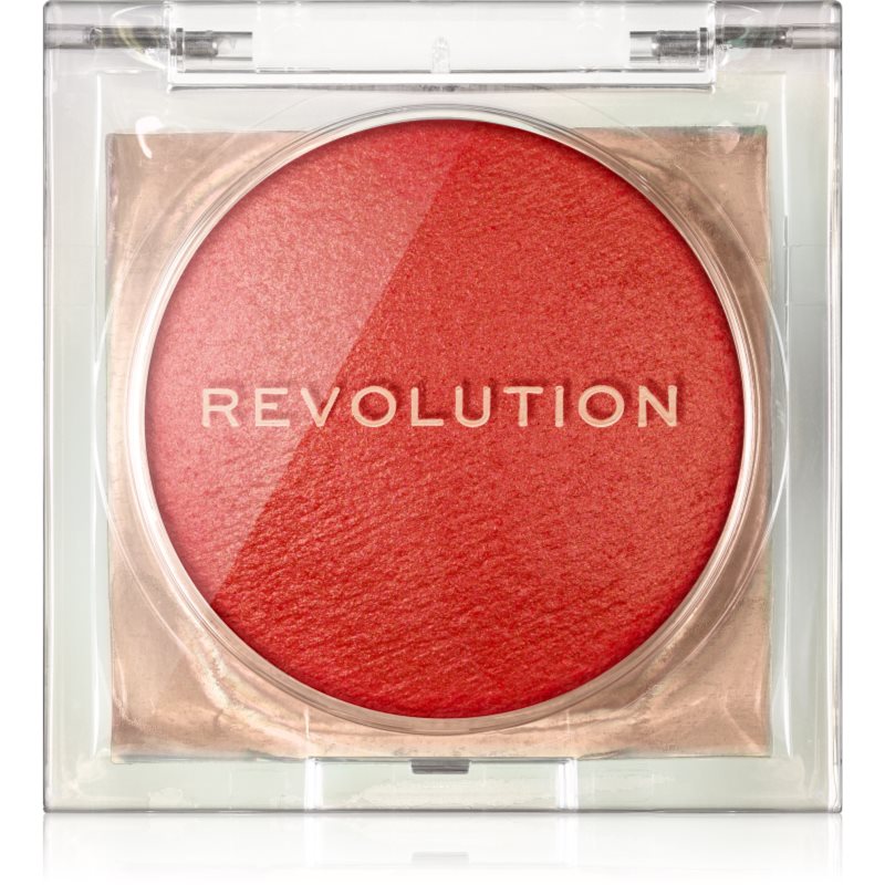 Makeup Revolution Beam Bright Blush blush cu efect iluminator culoare Orange Crush 2.8 g