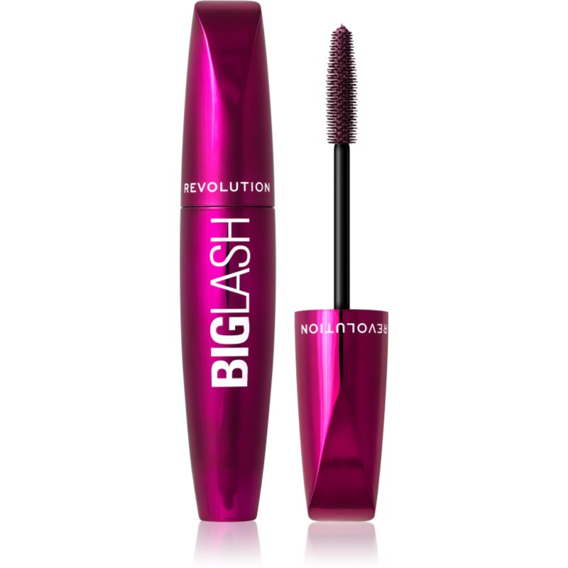 Makeup Revolution Big Lash Volume Mascara pentru volum si lungire culoare Burgundy 8 ml