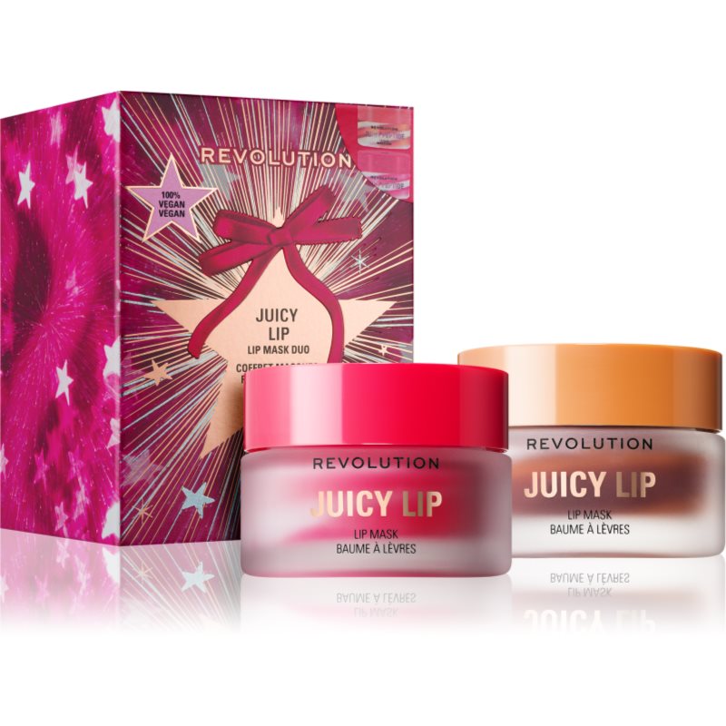 Makeup Revolution Xmas 2025 Juicy Peptide set cadou de Crăciun de buze