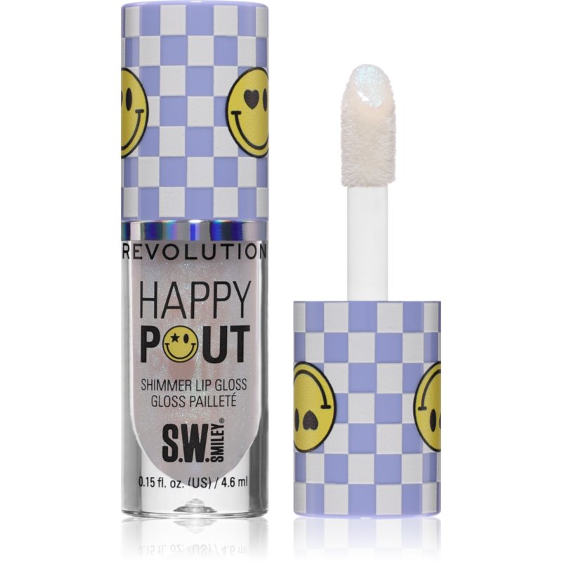Revolution Happy Pout Shimmer Lip Gloss Luciu de Buze sclipitor culoare Stellar Shine 4.6 ml