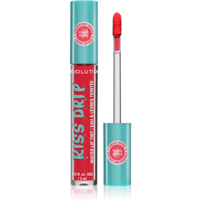 Revolution Kiss Drip Water Lip Tint luciu de buze rezistent culoare 4 ml