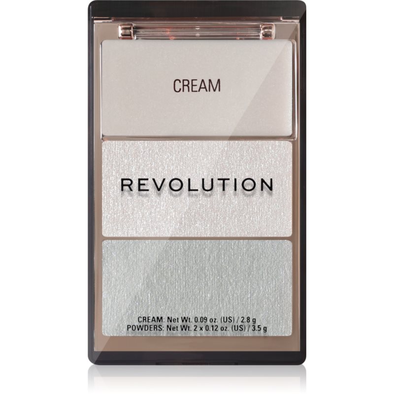 Revolution Highlight Icon Palette paletă de iluminatoare culoare White Wishes 1 buc