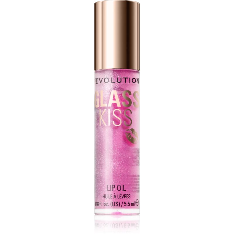 Revolution Glass Kiss ulei stralucitor de buze culoare Enchanted Purple 5.5 ml