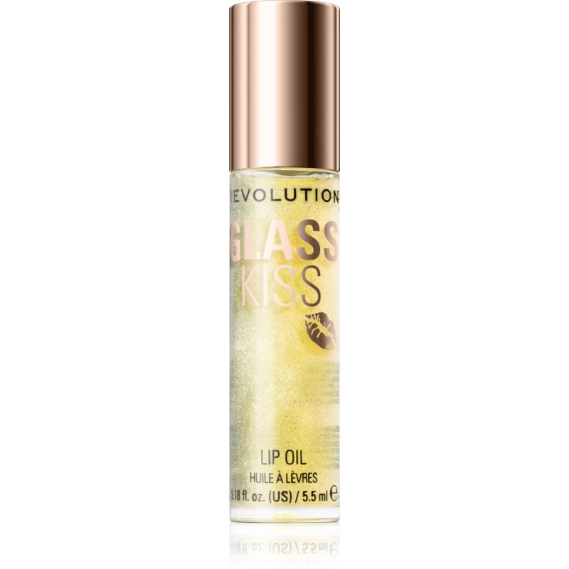 Revolution Glass Kiss ulei stralucitor de buze culoare Stardust Lemon 5.5 ml