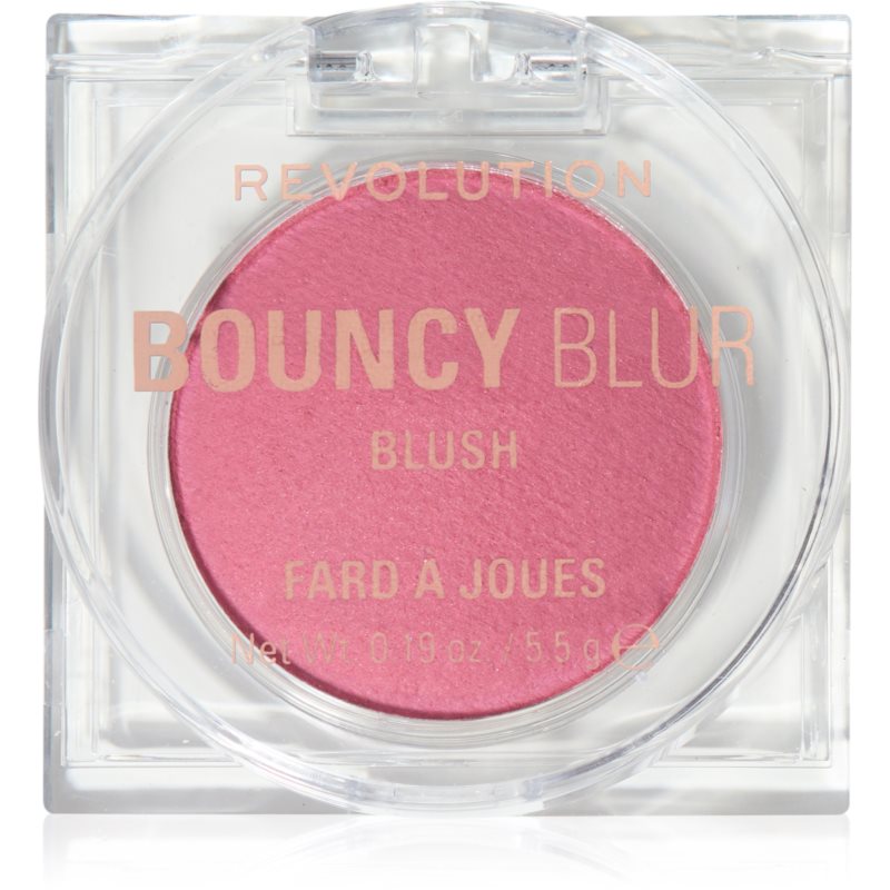 Revolution Bouncy Blur blush cu efect iluminator culoare Blurry Rose 5.5 g
