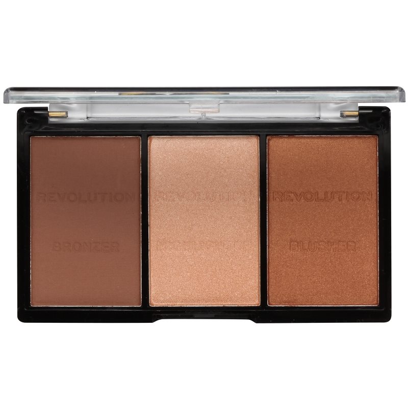 Makeup Revolution Ultra Sculpt & Contour paleta pentru contur facial culoare 04 Ultra Ligt/Medium 11 g