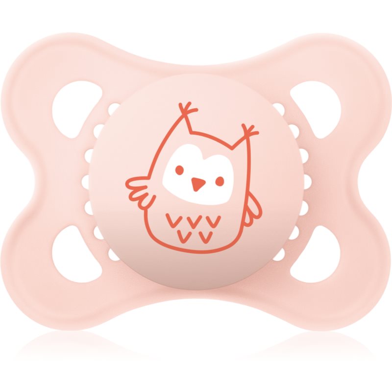 MAM Original 0+ months suzetă Pink Owl 1 buc