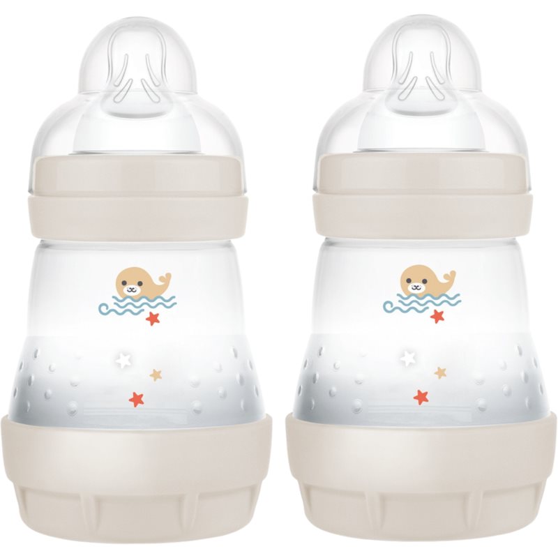 MAM Perfect Star Anti-colic Bottle biberon anticolici 0m+ Beige 2x160 ml