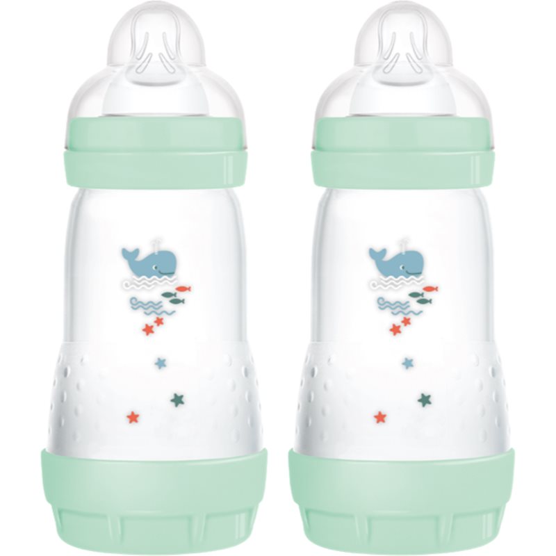 MAM Perfect Star Anti-colic Bottle biberon anticolici 2m+ Mint 2x260 ml