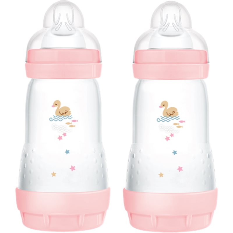 MAM Perfect Star Anti-colic Bottle biberon anticolici 2m+ Pink 2x260 ml