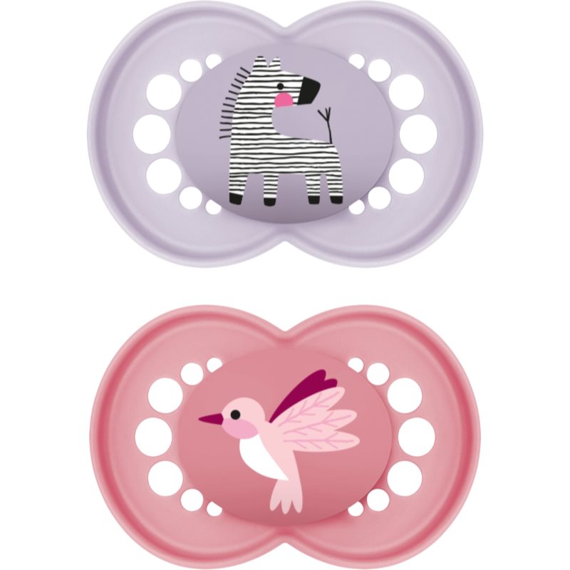MAM Original 6+ months suzetă Purple/ Pink 2 buc