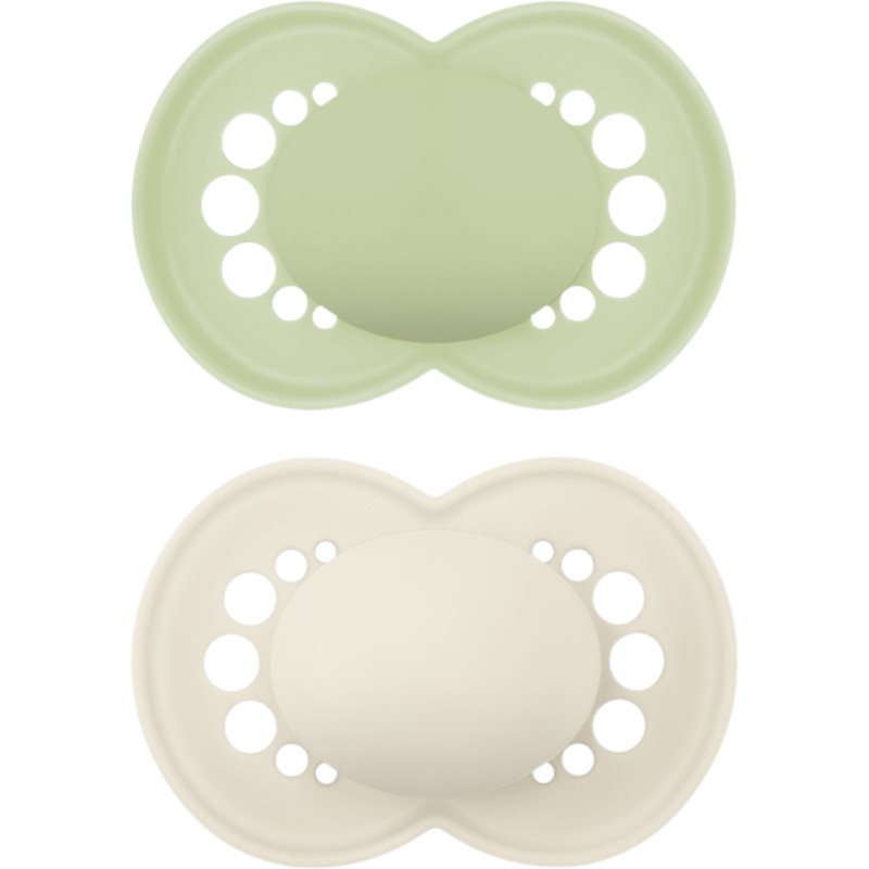 MAM Original 16m+ suzetă Green/ Beige 2 buc