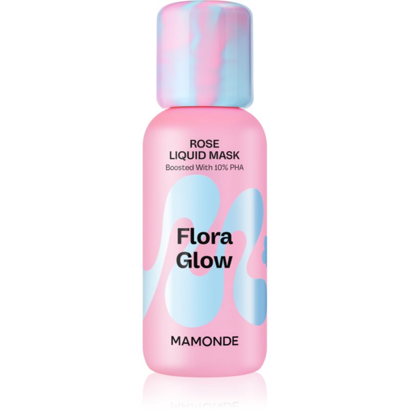 MAMONDE Flora Glow Rose Liquid Mask masca faciala hidratanta cu efect de exfoliere 80 ml