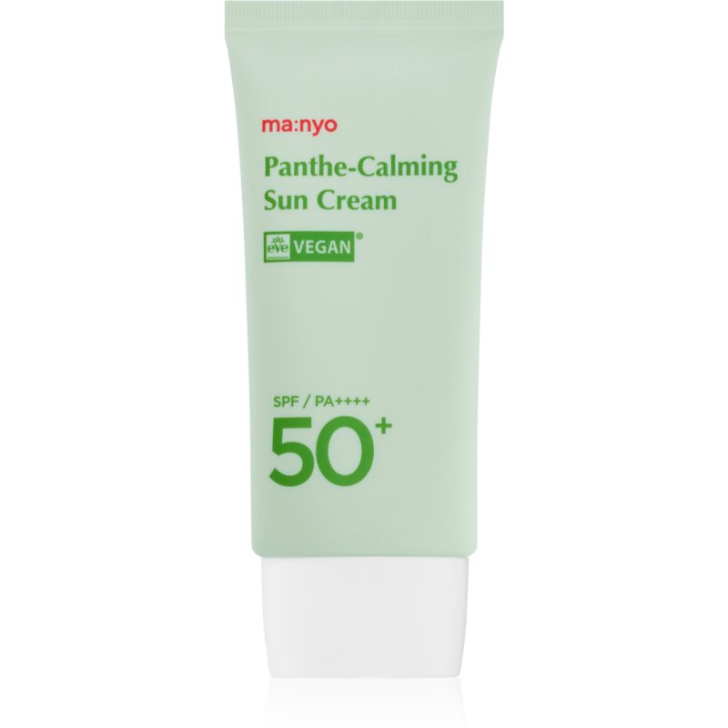 ma:nyo Panthe-Calming Sun Cream cremă protectoare calmantă pentru ten deosebit de sensibil și intolerant SPF 50+ 50 ml