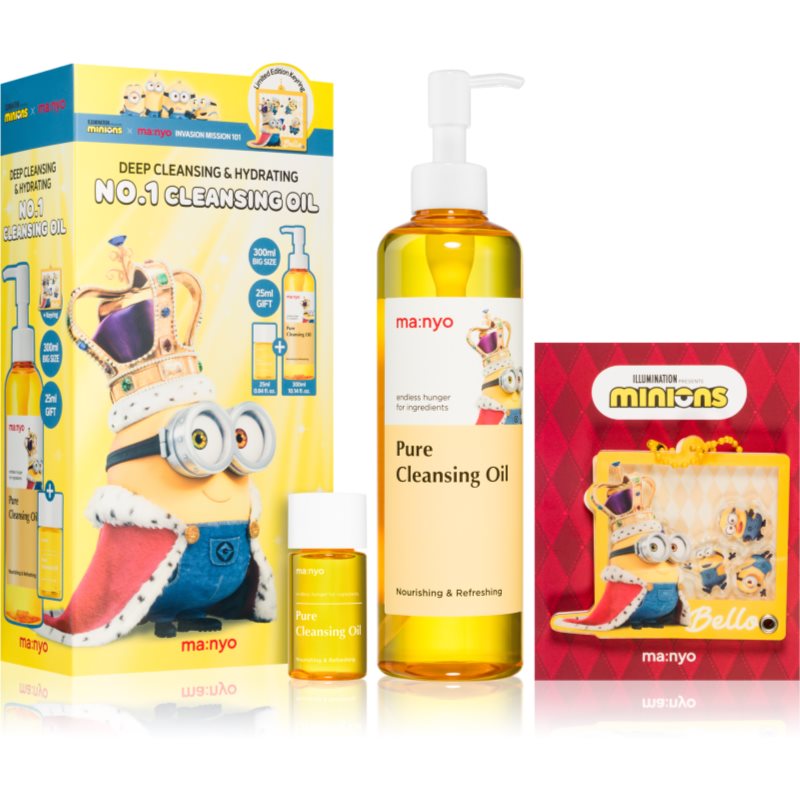 ma:nyo Minions Pure Cleansing Oil Set set cadou perfecta pentru curatare