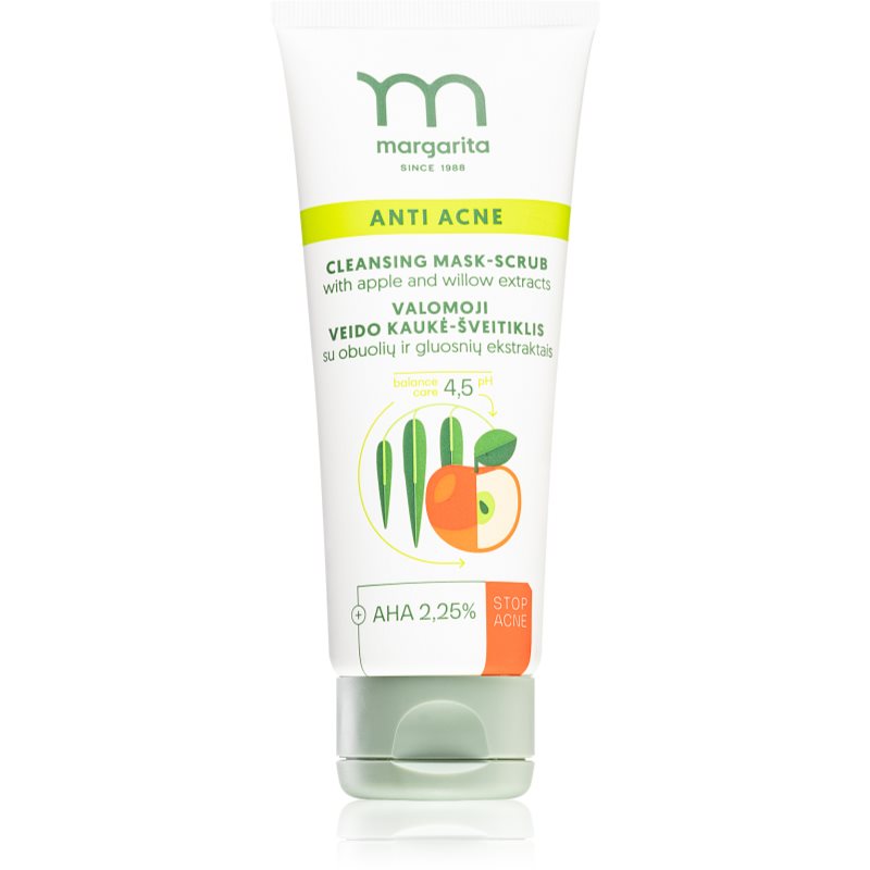 Margarita Anti Acne masca e curatare si peeling Cu AHA Acizi 75 ml