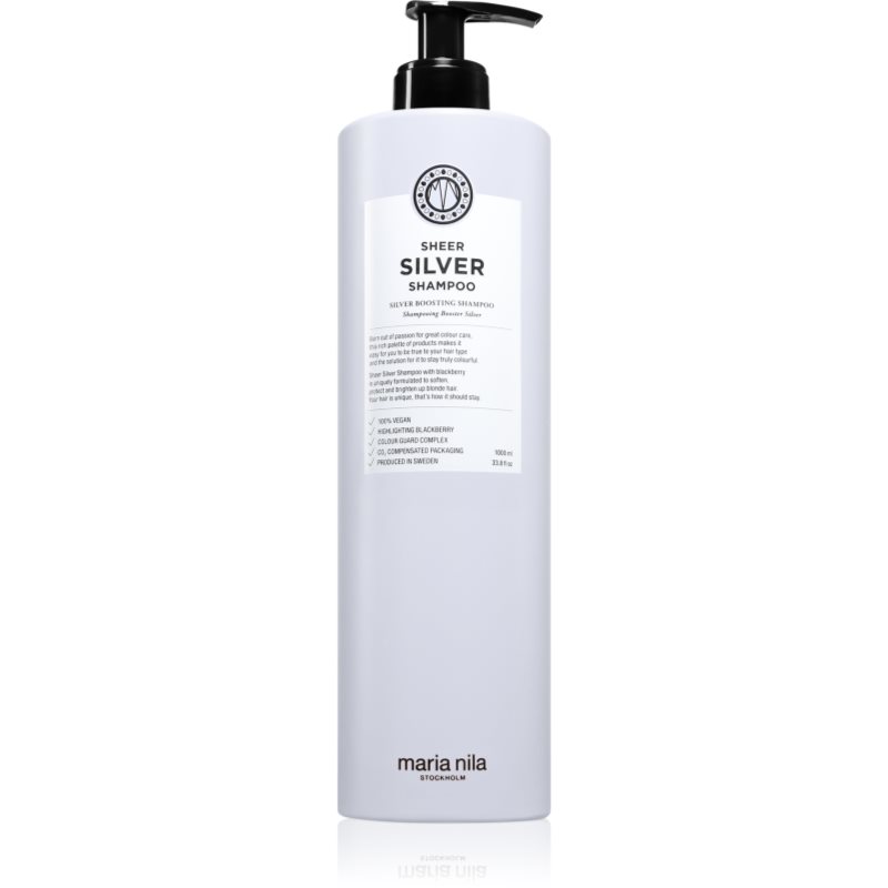 Maria Nila Sheer Silver Shampoo șampon pentru neutralizarea tonurilor de galben 1000 ml