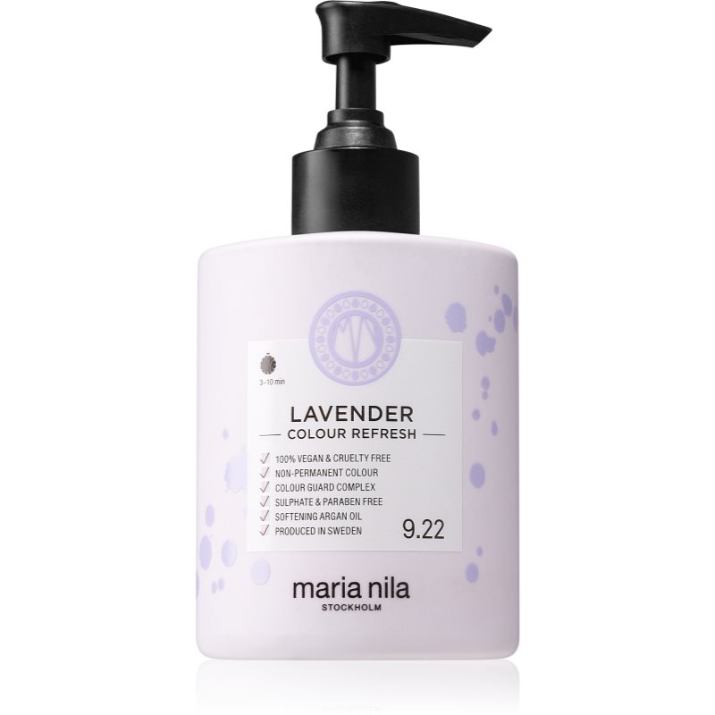 Maria Nila Colour Refresh Lavender mască fină de hrănire fără pigmenți permanenți de culoare rezistă la 4 - 10 spălări 9.22 300 ml