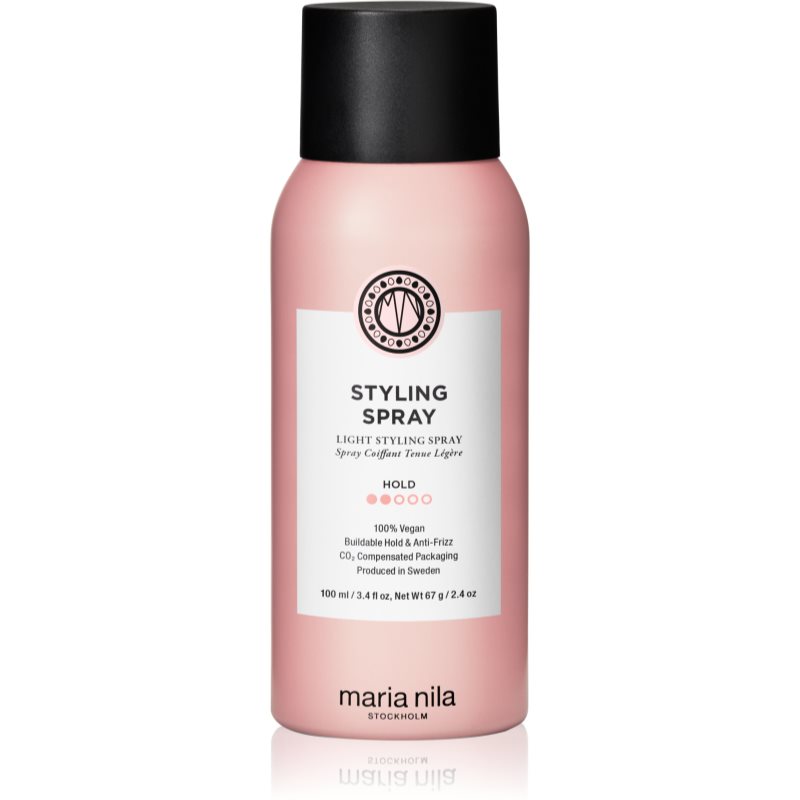 Maria Nila Style & Finish Styling Spray fixativ pentru păr, cu fixare ușoară fara sulfati Styling Spray 100 ml