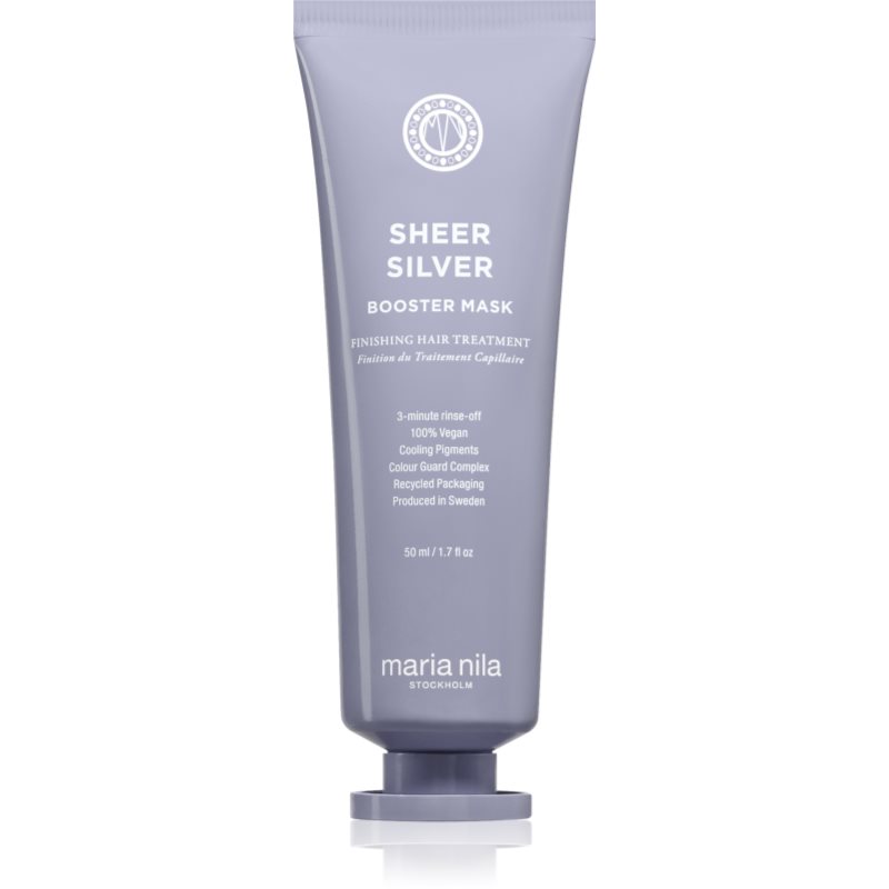 Maria Nila Sheer Silver Booster Mask mască hrănitoare profundă cu pigment violet 50 ml