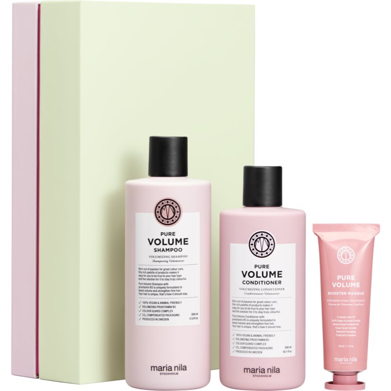 Maria Nila Pure Volume Holiday Box set cadou (pentru păr cu volum)