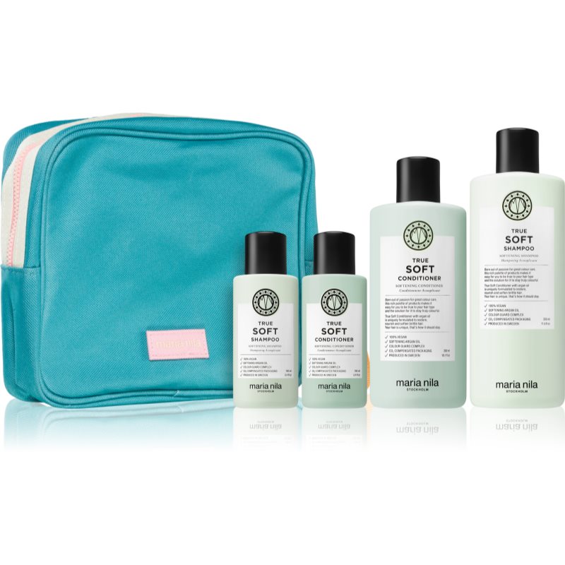 Maria Nila True Soft Beauty Bag Îngrijire hidratantă pentru par uscat