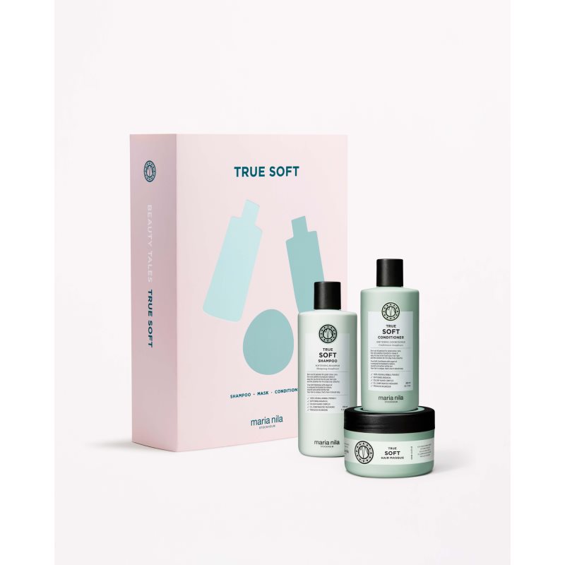 Maria Nila True Soft Holiday Box set cadou pentru par aspru si vopsit