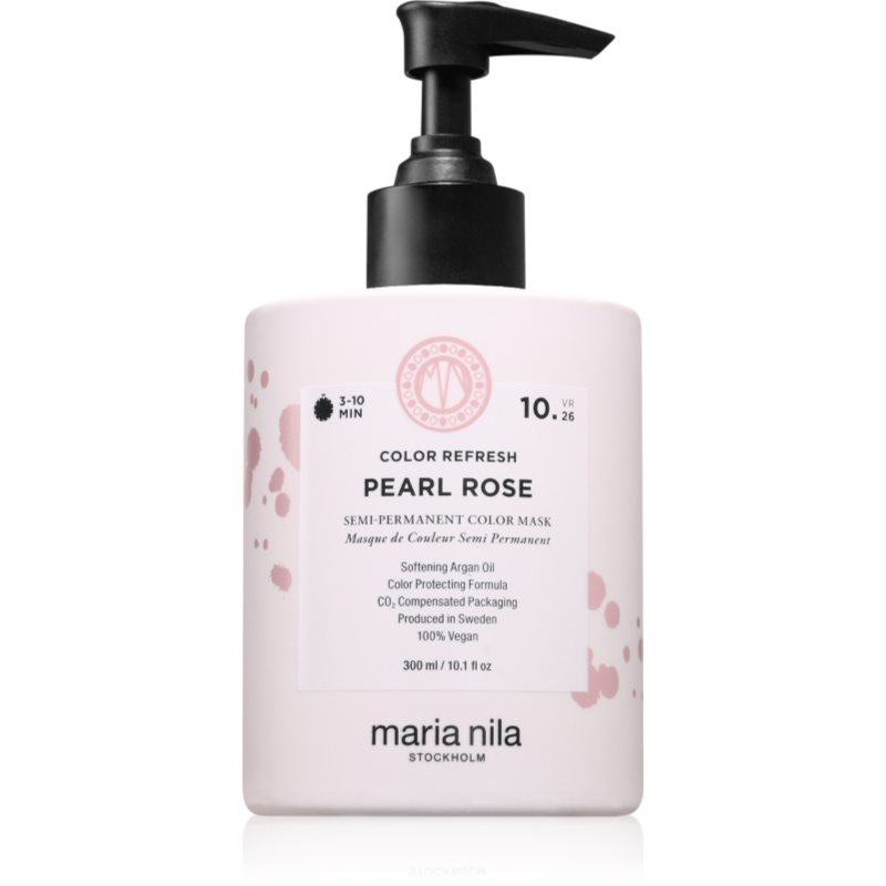 Maria Nila Colour Refresh mască fină de hrănire fără pigmenți permanenți de culoare culoare Pearl Rose 10.26 300 ml