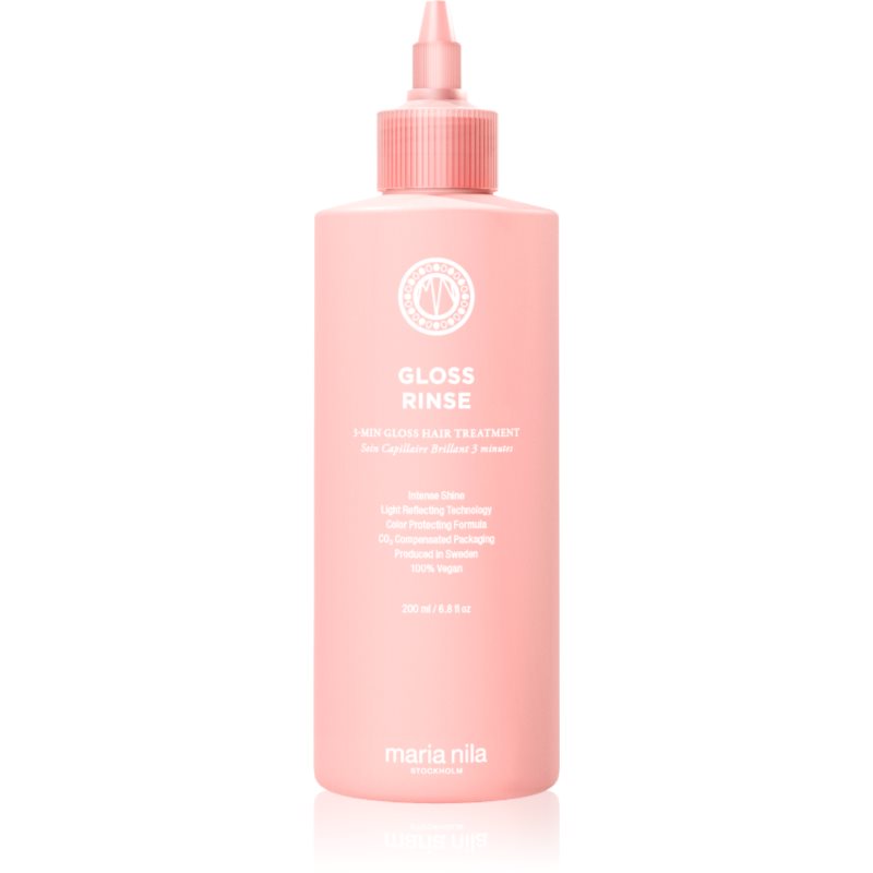 Maria Nila Mirror Gloss Rinse Îngrijire hidratantă pentru un par stralucitor si catifelat 200 ml