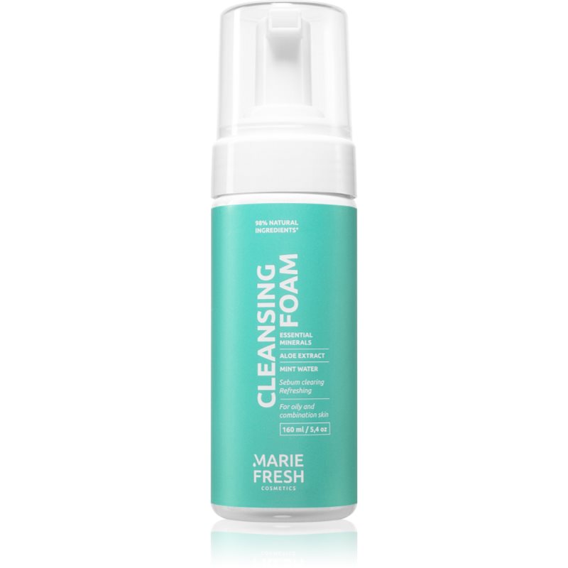 Marie Fresh Cosmetics Cleansing Foam spuma de curatat pentru ten gras și mixt 160 ml