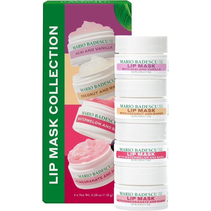 Mario Badescu Lip Mask Collection mască hidratantă pentru buze set cadou 4x8 ml