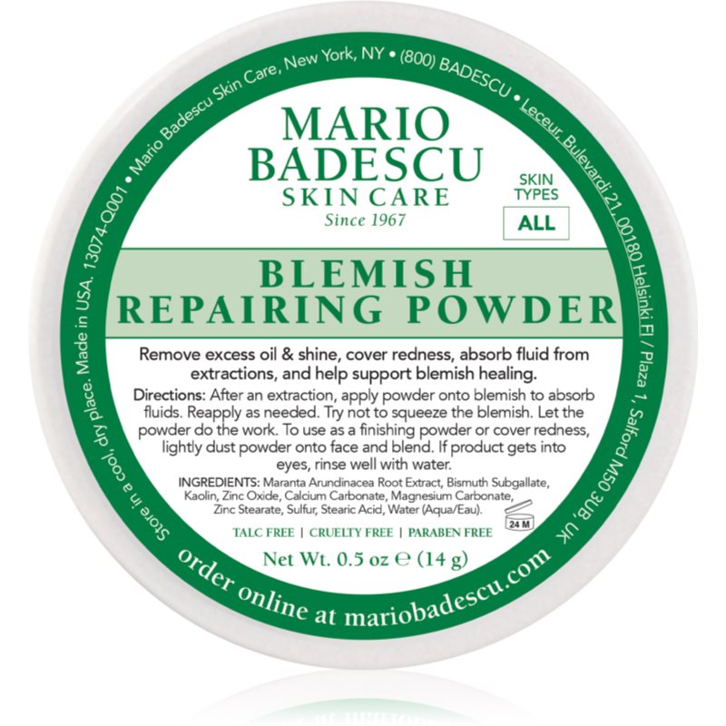 Mario Badescu Blemish Repairing Powder pudră impotriva imperfectiunilor pielii 14 g