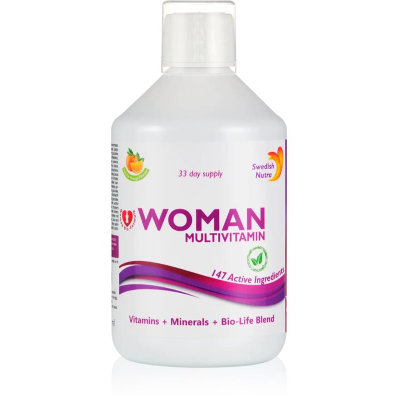 Swedish Nutra Woman Multivitamin multivitamine pentru femei aroma Orange 500 ml