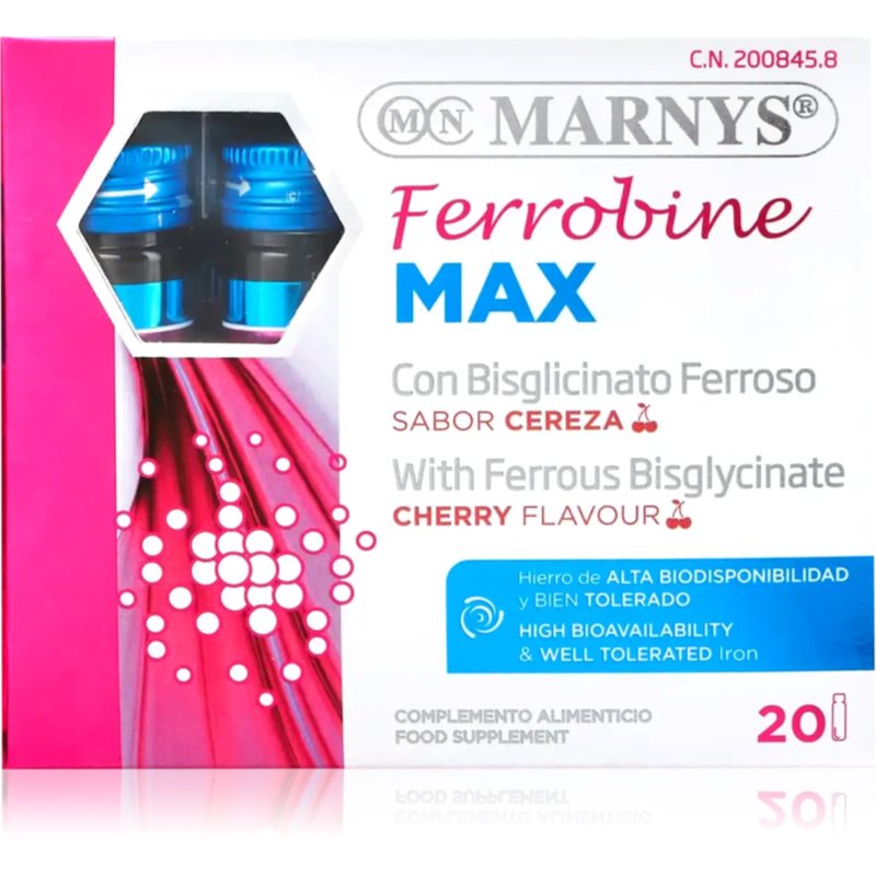 Marnys Ferrobine Max supliment alimentar pentru sprijinirea hematopoiezei 20 buc Marnys Ferrobine Max supliment alimentar pentru sprijinirea hematopoiezei 20 buc