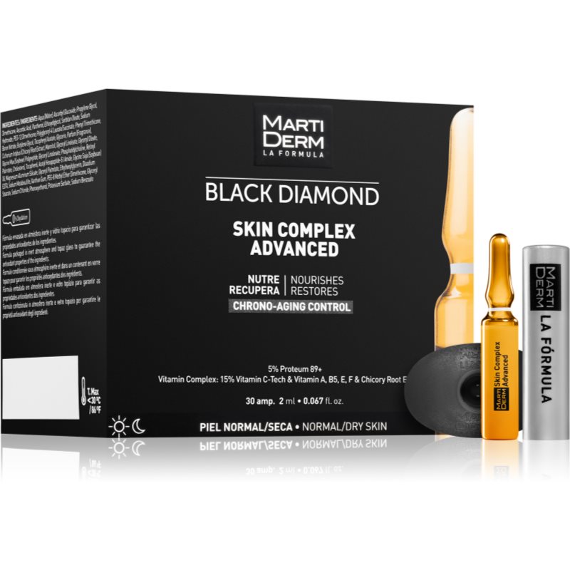 Martiderm Black Diamond Skin Complex Advanced Fiole Pentru Ten Obosit 30x2 Ml
