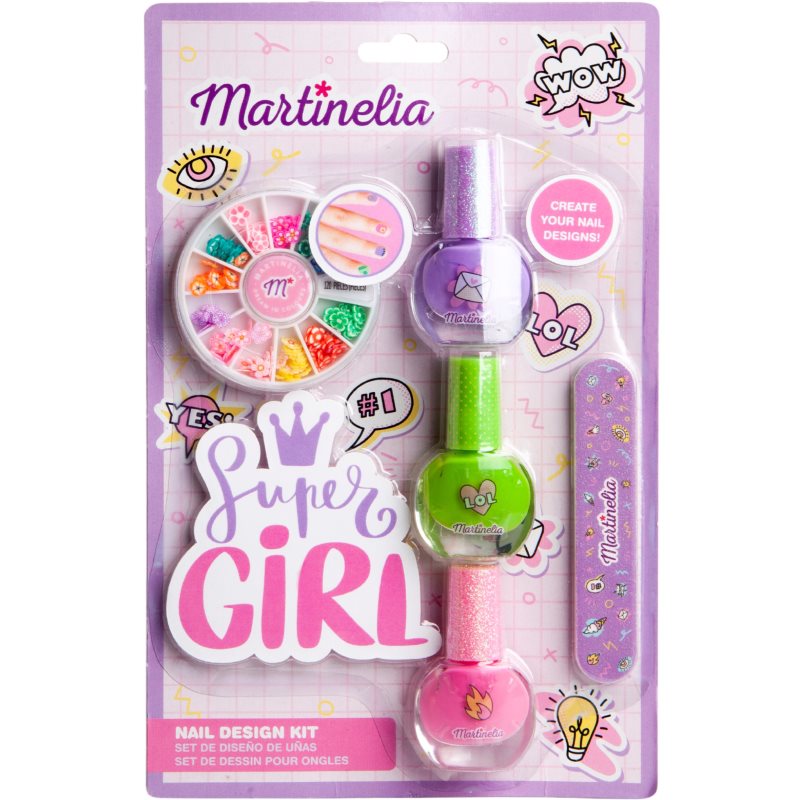 Martinelia Super Girl Nail Design Kit set (pentru copii)