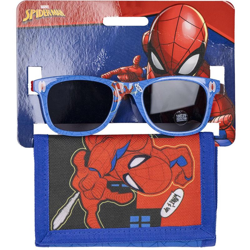 Marvel Spiderman Set Wallet & Sunglasses set pentru copii 3y+