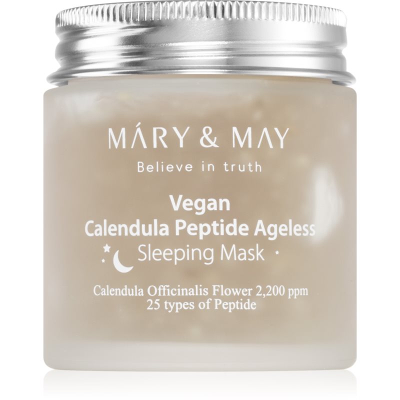 Mary&amp;May Calendula Peptide Ageless Sleeping Mask mască de noapte calmantă cu efect antirid 110 g