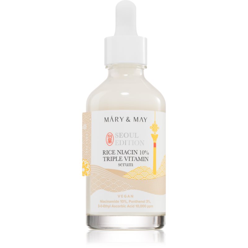 Mary&amp;May Rice Niacin 10% Triple Vitamin Serum ser cu efect iluminator cu efect de nutritiv 80 ml