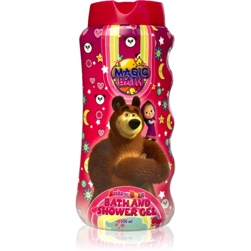 Masha & The Bear Magic Bath Bath & Shower Gel gel de dus si baie pentru copii 500 ml