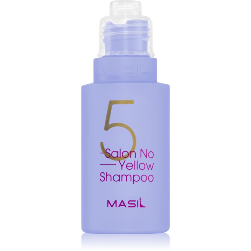 MASIL 5 Salon No Yellow sampon violet neutralizeaza tonurile de galben 50 ml